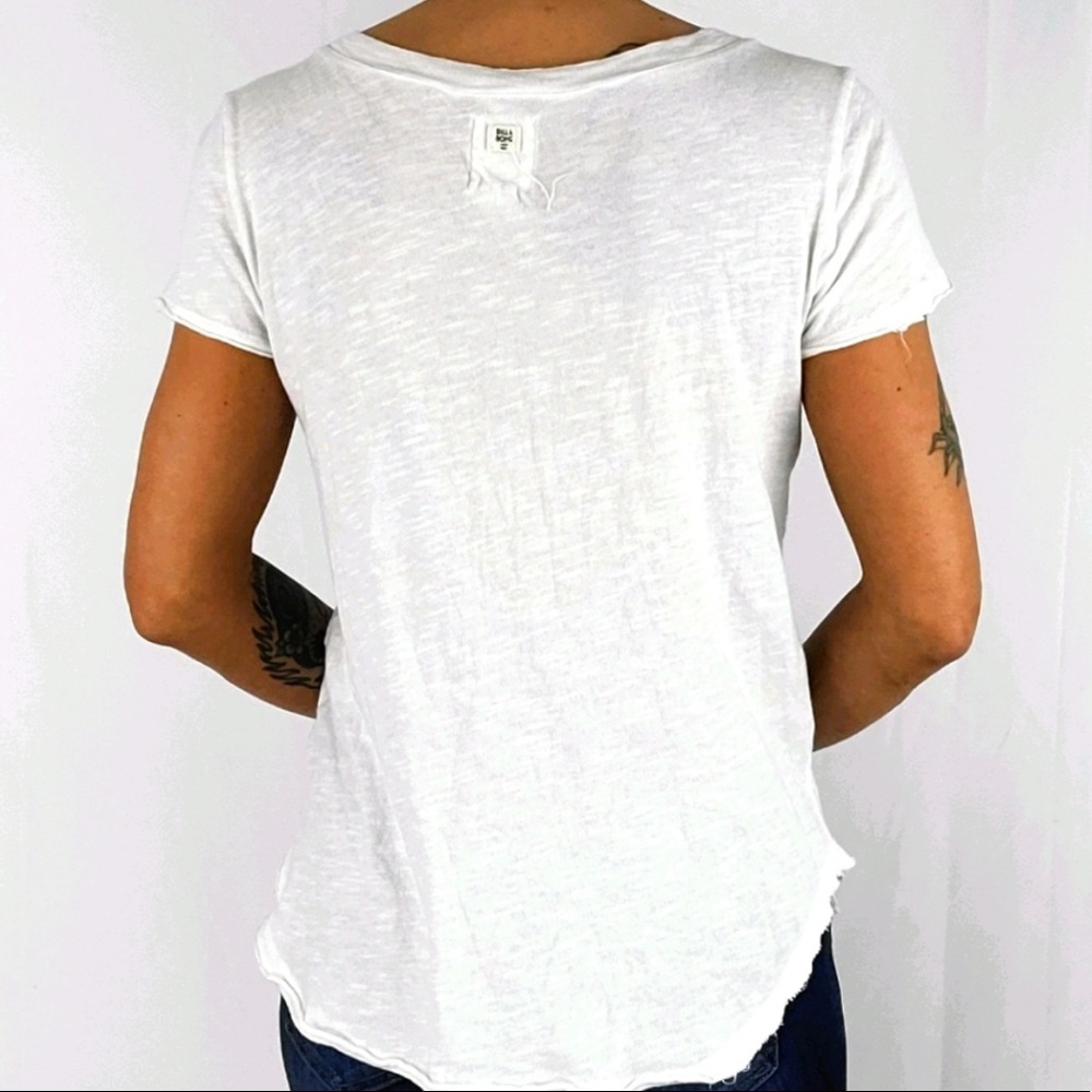 🔥BILLABONG🔥WHITE LACE UP TOP SIZES XS & M NWT - Picture 2 of 4